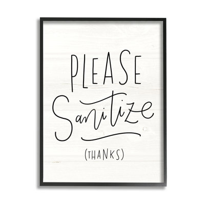 Veuillez désinfecter la phrase, texte rustique minimal