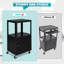 Chariot AV, chariot de présentation en métal à 3 couches avec armoire verrouillable