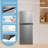 Midea 4.5 Cu Ft Compact Refrigerator and Freezer, 2 Door, Stainless Steel-111679944