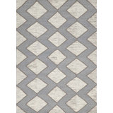 Textures Wool Geometric Area Rug in Gray