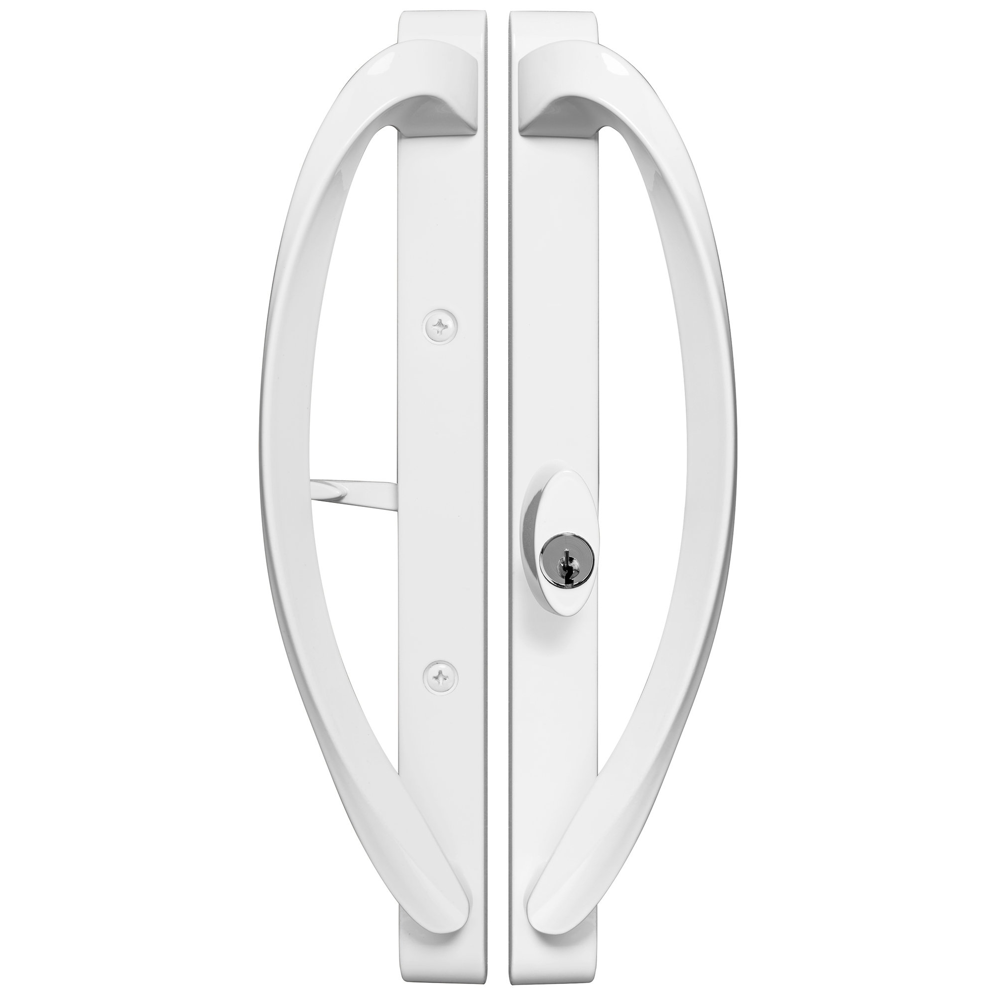 Segutage Poignée de Porte Coulissante Antivol avec Clés, Loquet Invisible Encastré, Serrure Porte Coulissante, Quincaillerie D'ameublement pour L' intérieur ou L'extérieur Verrouillable (doré