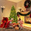 Green Pine Lighted Artificial Pine Christmas Tree-935075927