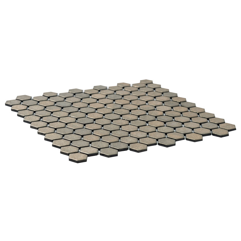 Carreau de mosaïque en verre hexagonal 1 po x 1 po Eterna