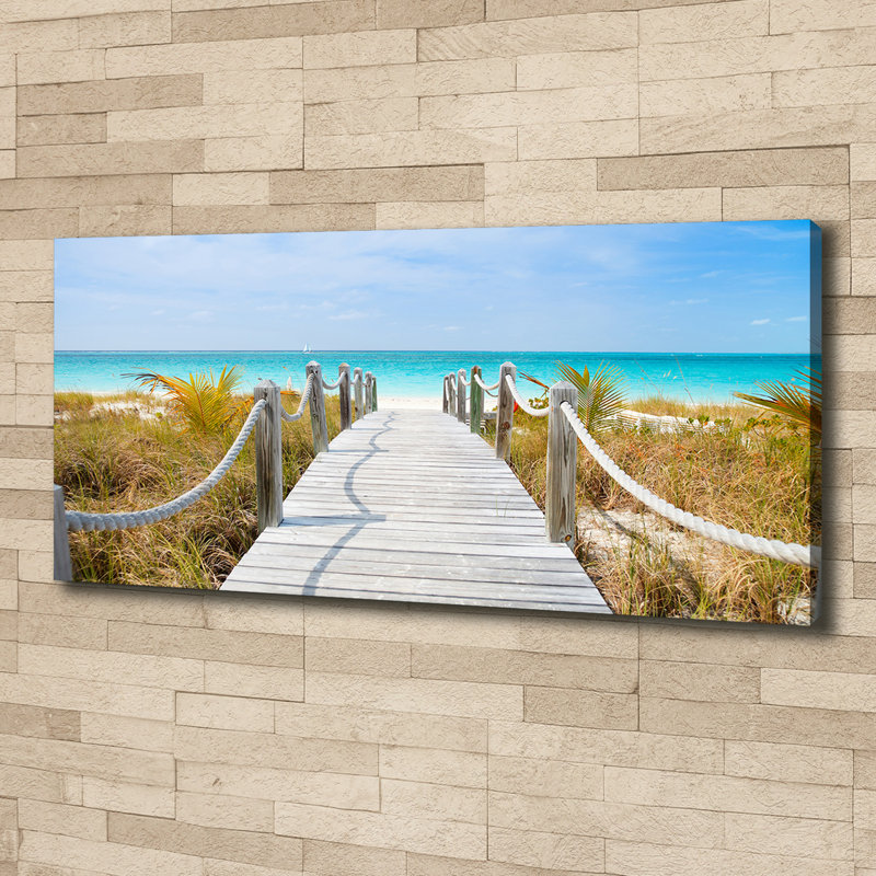 Path By The Sea - No Frame Print on Canvas