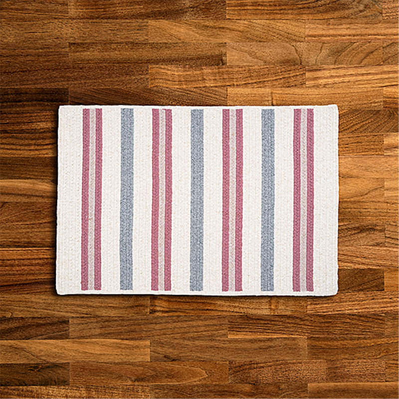 Tapis en laine / polypropylène à rayures Chung, Rectangle 10 pi x 13 pi