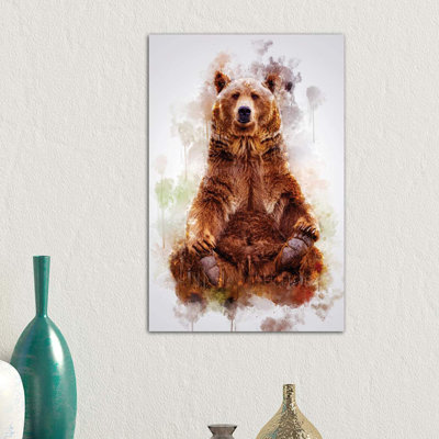 Brown Bear by Cornel Vlad - Wrapped Canvas Print