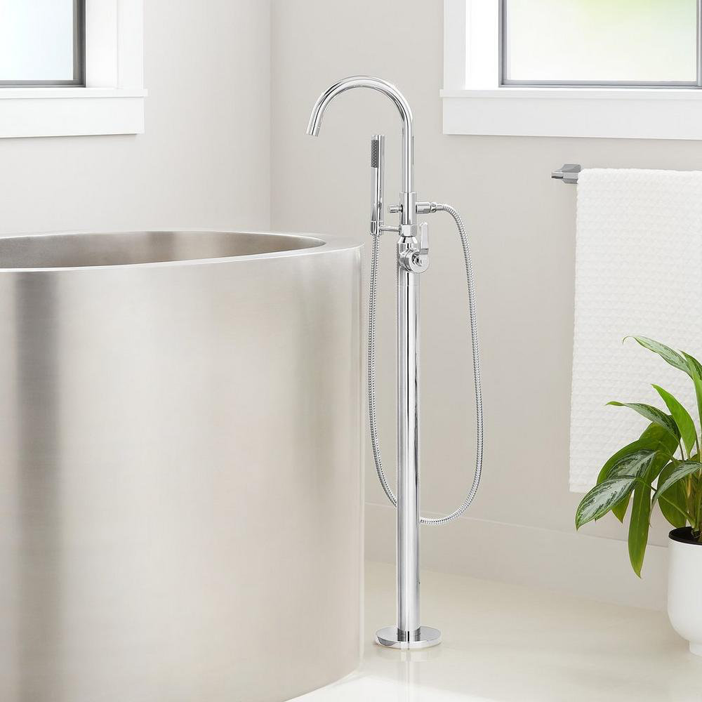 Lexia Freestanding Tub Faucet with Hand Shower