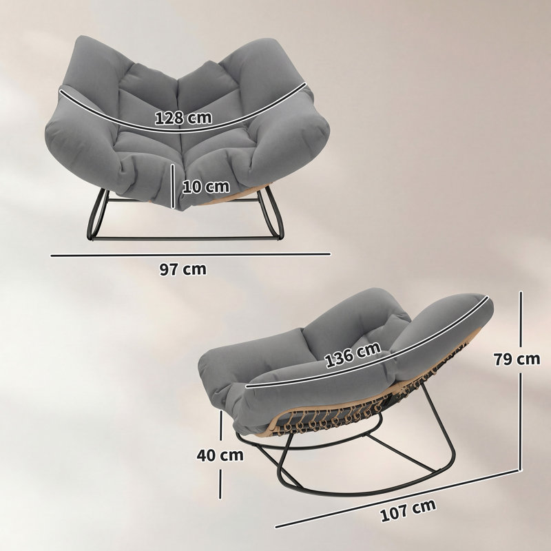 Outdoor Chair, Grey