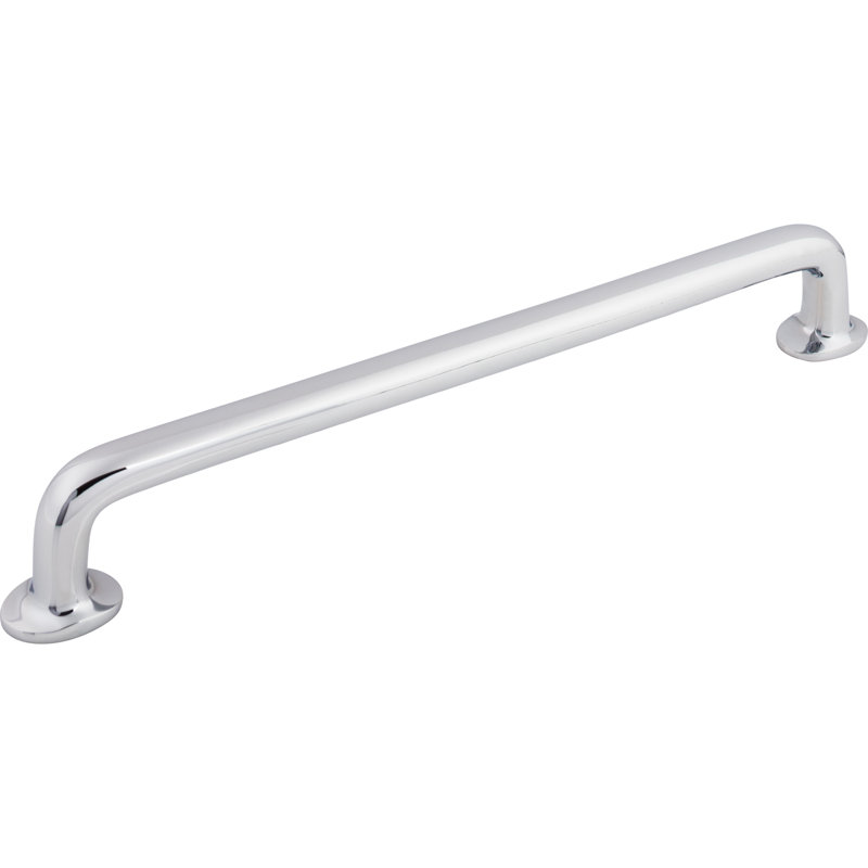 Aspen II Rounded Appliance pull, Polished Chrome, 12" Center to Center
