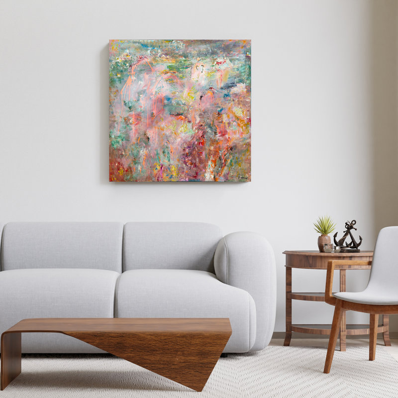 Ensemble de pensées douces sur toile
