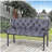 Outsunny Tufted Bench Cushions for Outdoor Furniture, 3-Seater Replacement for Swing Chair, Patio Sofa/Couch, Overstuffed, Includes Backrest, Dark Gray