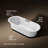 Volute 70-7/8 In. X 30-3/8 In. Freestanding Bath With Base