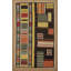 Tapis oriental multicolore à motif géométrique kilim 9 x 12