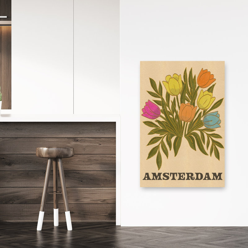 Impression sur toile Amsterdam, H 48 po x l 32 po