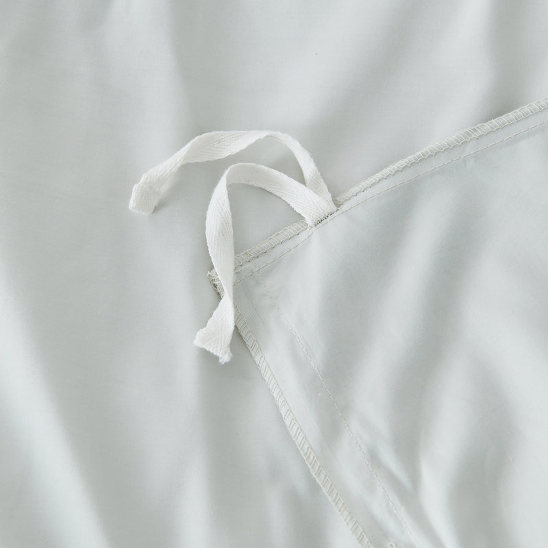 Glacier Gray Queen Pima Cotton Percale Duvet Set