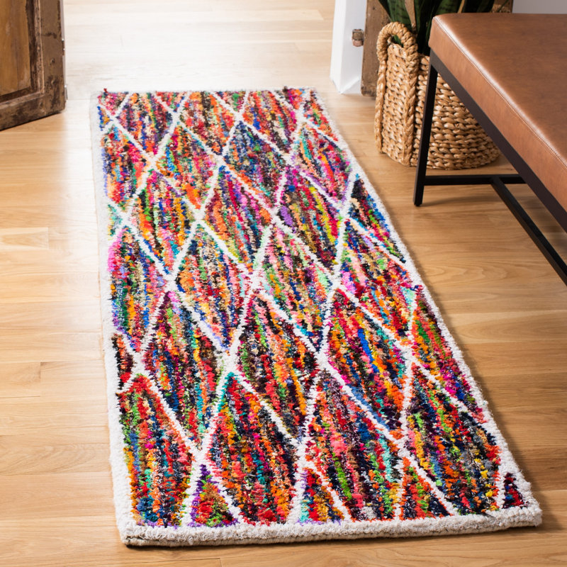 Anaheim Hand Tufted Performance Geometric Rug, Rectangle 2'3" x 5'