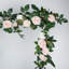 2-pack 6' Pink Rose & Greenery Artificial Flower Garlands