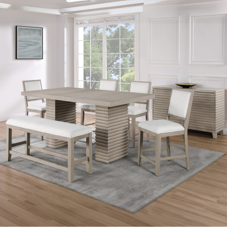 Reckert 6 - Person Trestle Dining Set