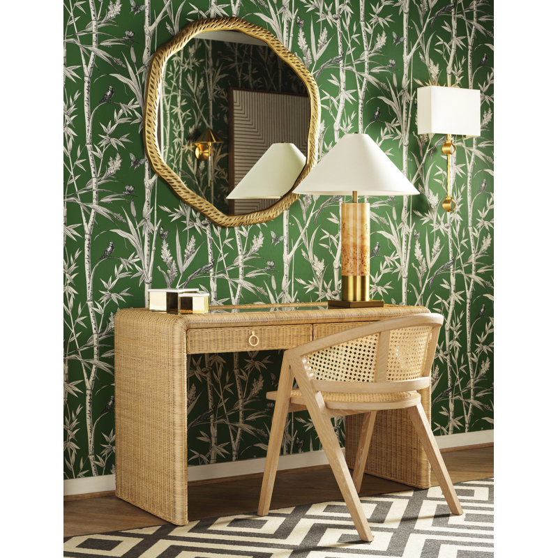 Cadence Wavy Metal Mirror, Brass