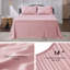 Bed-in-a-bag - lit très grand californien à plis roses avec draps, taies d'oreiller et taies décoratives, cadeau pour la fête des mères-101518289-101518291