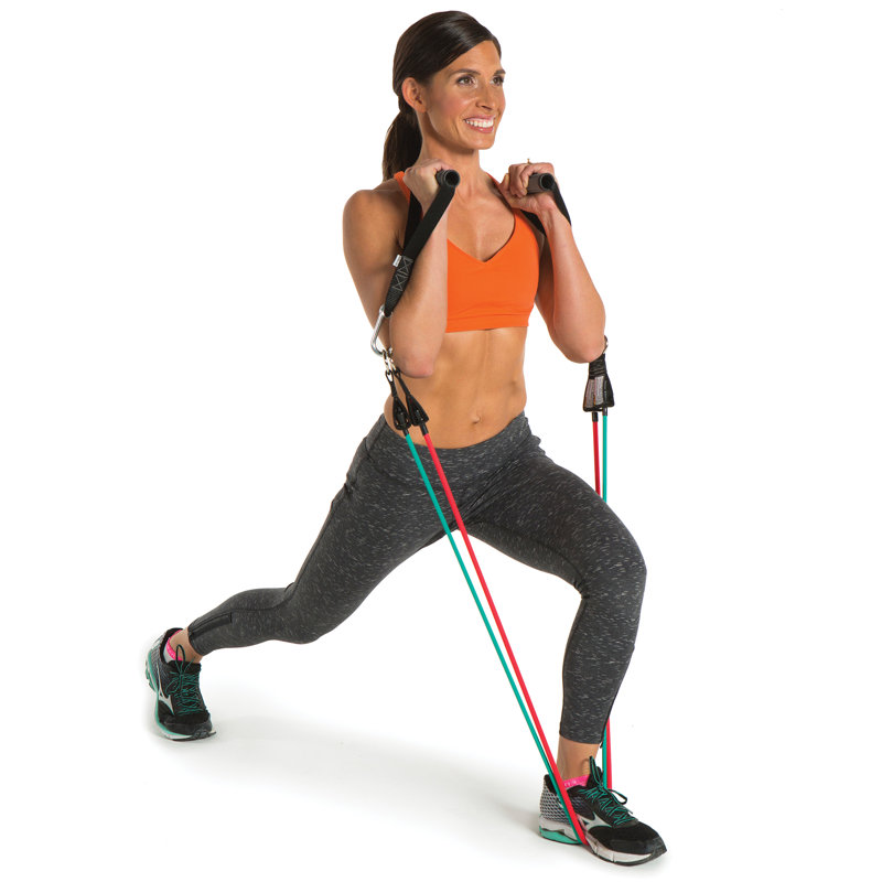 GoFit Red Resistance Bands / Pilates Bands with Resistance Bands
