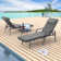 Bourque Outdoor Chaise Lounge Chair Set With Adjustable Backrest Cushions Foldable Table Weather Resistant Patio Recliner For Garden Poolside Or Balcony