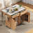 Kitchen Island with Drop Leaf, Power Outlet-1872730680