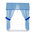 Light Blue/Royal Blue