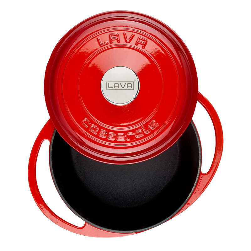 Lavabo rond en fonte émaillée Lava avec couvercle tendance, 3,69 pte