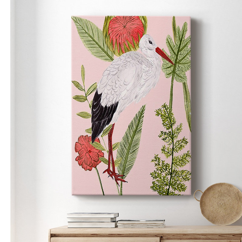 Oiseaux en mouvement IV sur toile, H 12 po x l 8 po x P 1 po