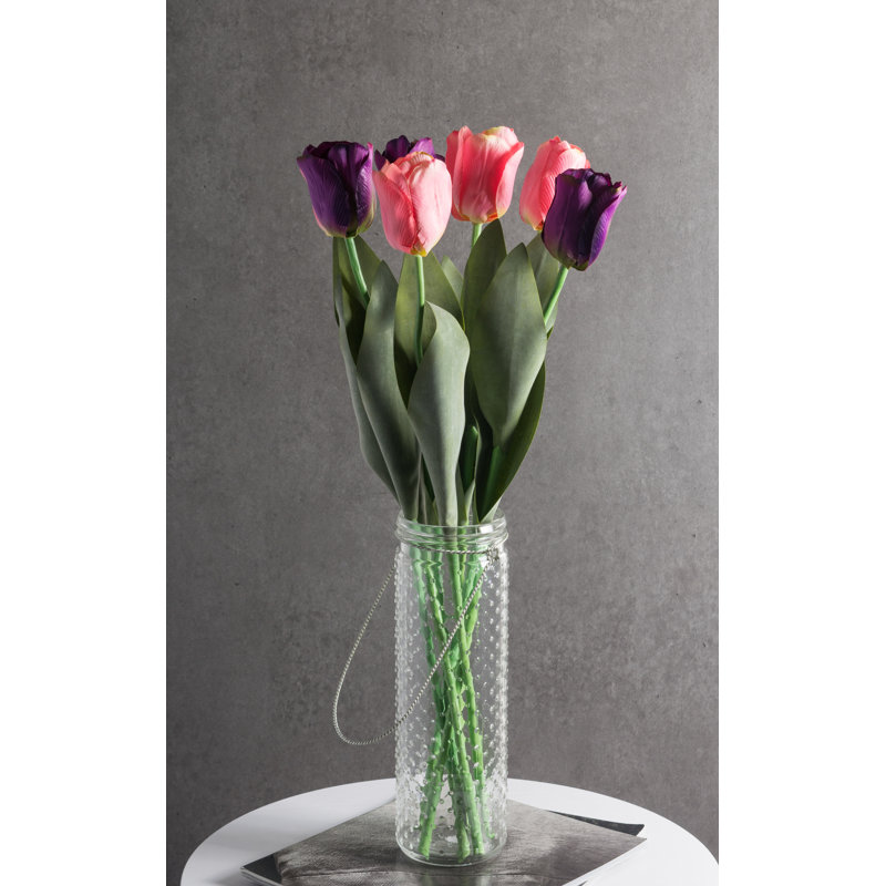 Tige de tulipes, Rose