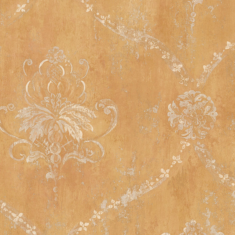 Damask Roll, Ochre/Yellow