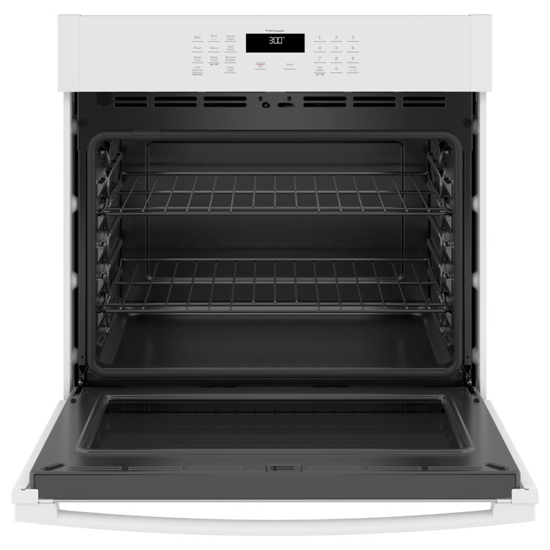 GE Smart Appliances Smart Built-in Self-Cleaning Electric Single Wall Oven, White