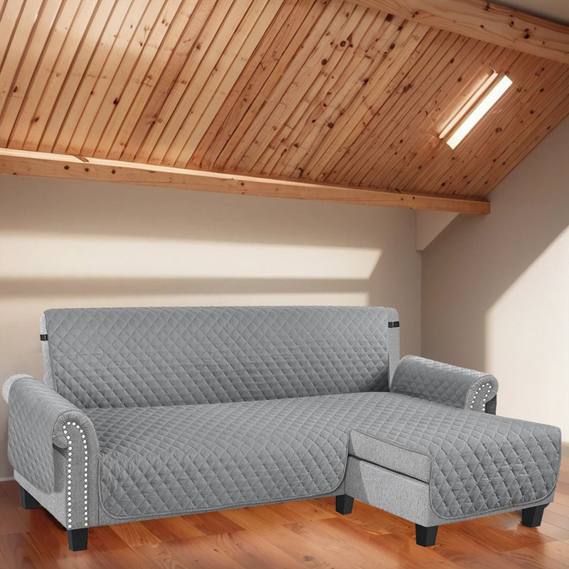 Housse de canapé réversible en forme de L - Housse de canapé modulaire Protection and Elegance, H 121 po x l 144 po