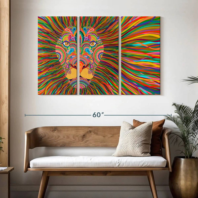 Brampt The King Lion, 32" H x 50" W