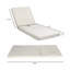 Chaise longue en bois massif d'acacia avec dossier réglable et coussin confortable-270418724-270418722