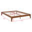 Base de lit plateforme en bois avec support en lattes de bois-1936933441