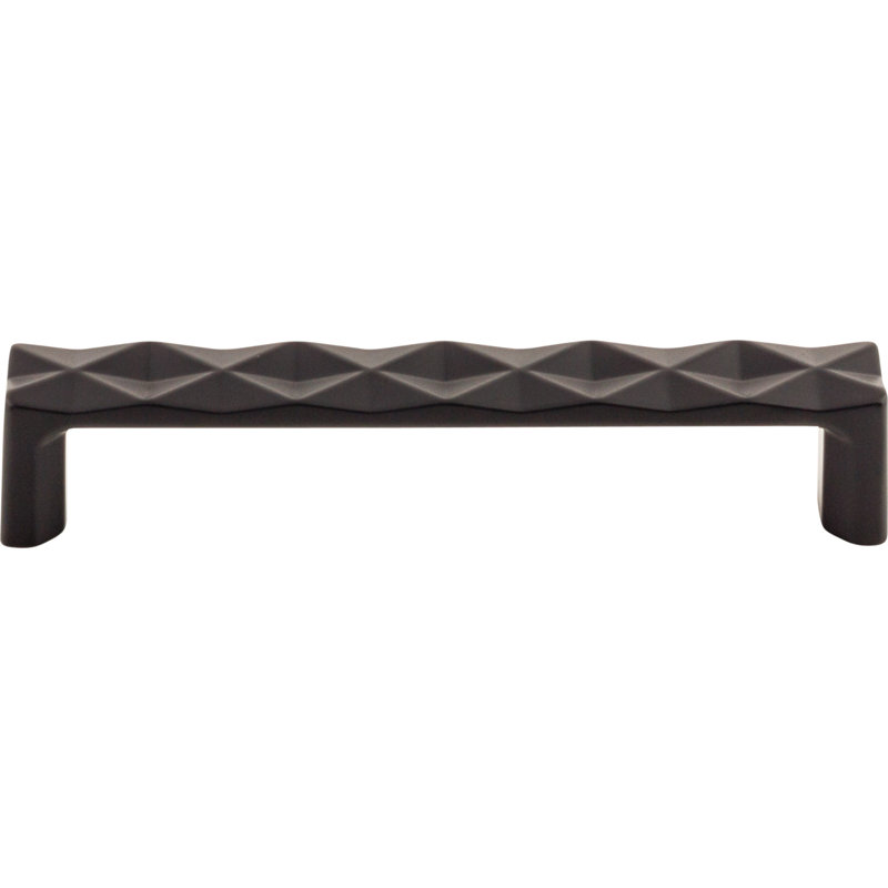 Quilted Bar pull, 5 1/16" Center to Center, Flat Black