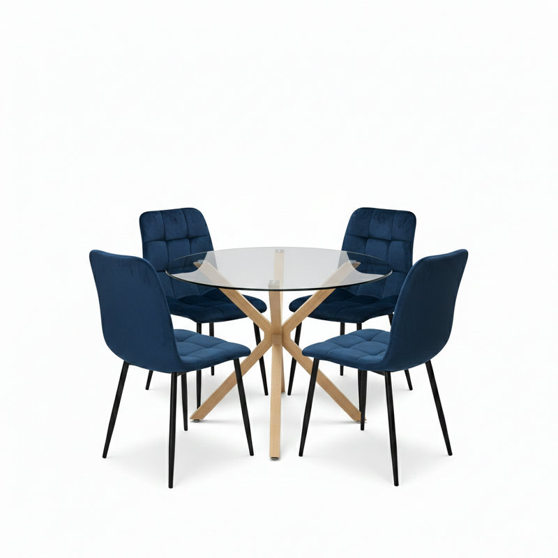 4 - Person Dining Set, Blue