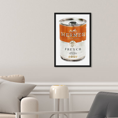Fashion and Glam French Luxe Soup Soup Can - Reproduction d'art graphique sur toile tendue