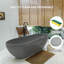 Baignoire de trempage autoportante de 59 po x 29,5 po