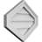 Vertical Peaked Surface Mount Signature Urethane Non-Functional Gable Vent 8/12 Pitch Primed Tan-101820462