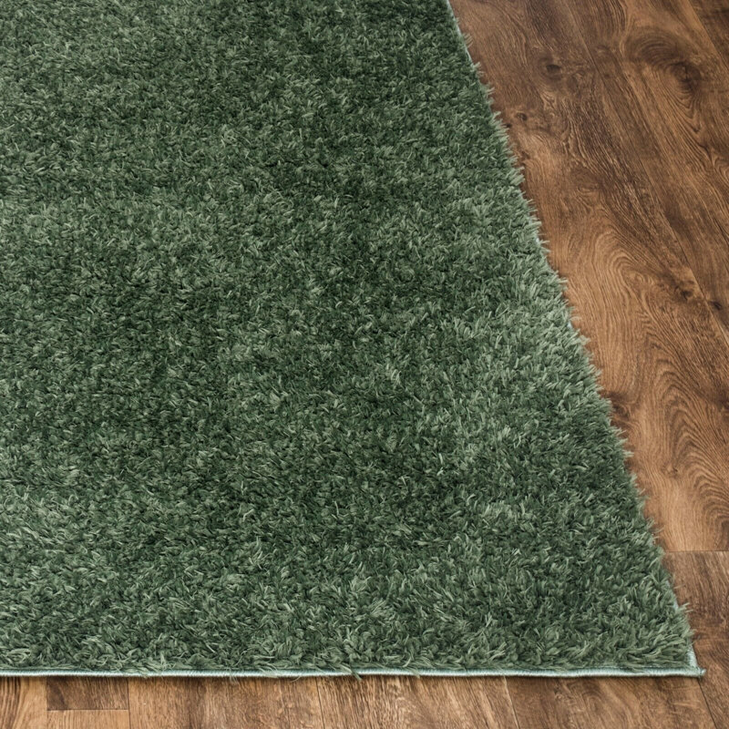 Spandrel Solid Colour Shag Indoor / Outdoor Area Rug, Rectangle 60 x 220cm