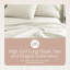 Drap plat certifié biologique seulement - Draps 100% coton biologique avec une finition luxueuse en tissage de satin à densité de tissage de 500 fils - Certifié Gots & Fairtrade (naturel, double)-117985773-117985772