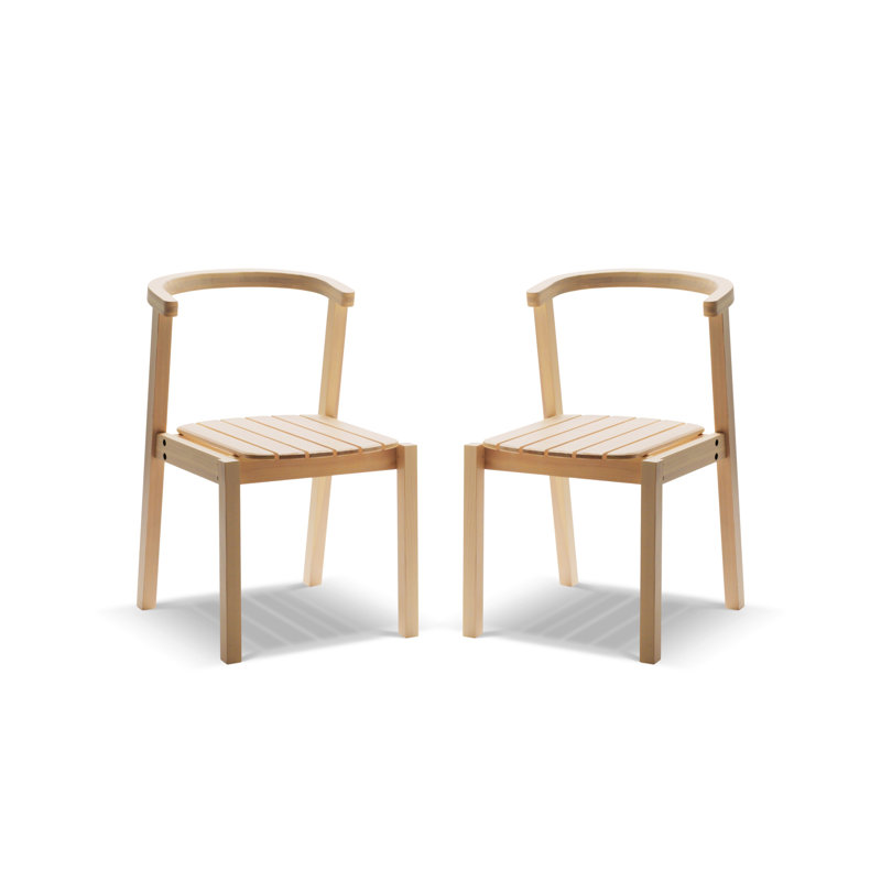 Patio Dining Side Chair, Ash Tree