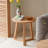 Burlywood Solid Wood Oval Coffee Table Sets