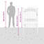 104 cm W Steel Gate Fencing-121122350