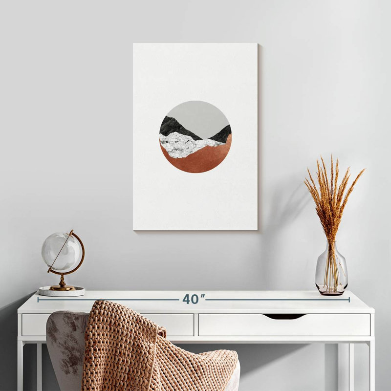 Cuivre géométrique III, H 24 po x l 16 po