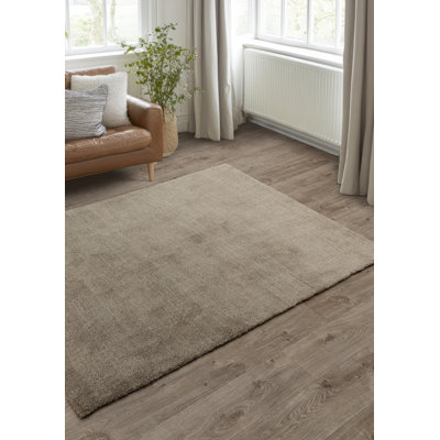Aikin Solid Colour Shag Area Rug