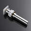  Push Pop Up Basin Waste Plug - Unslotted Suitable for Sink Without Overflow - Rising Square Ceramic Push Button